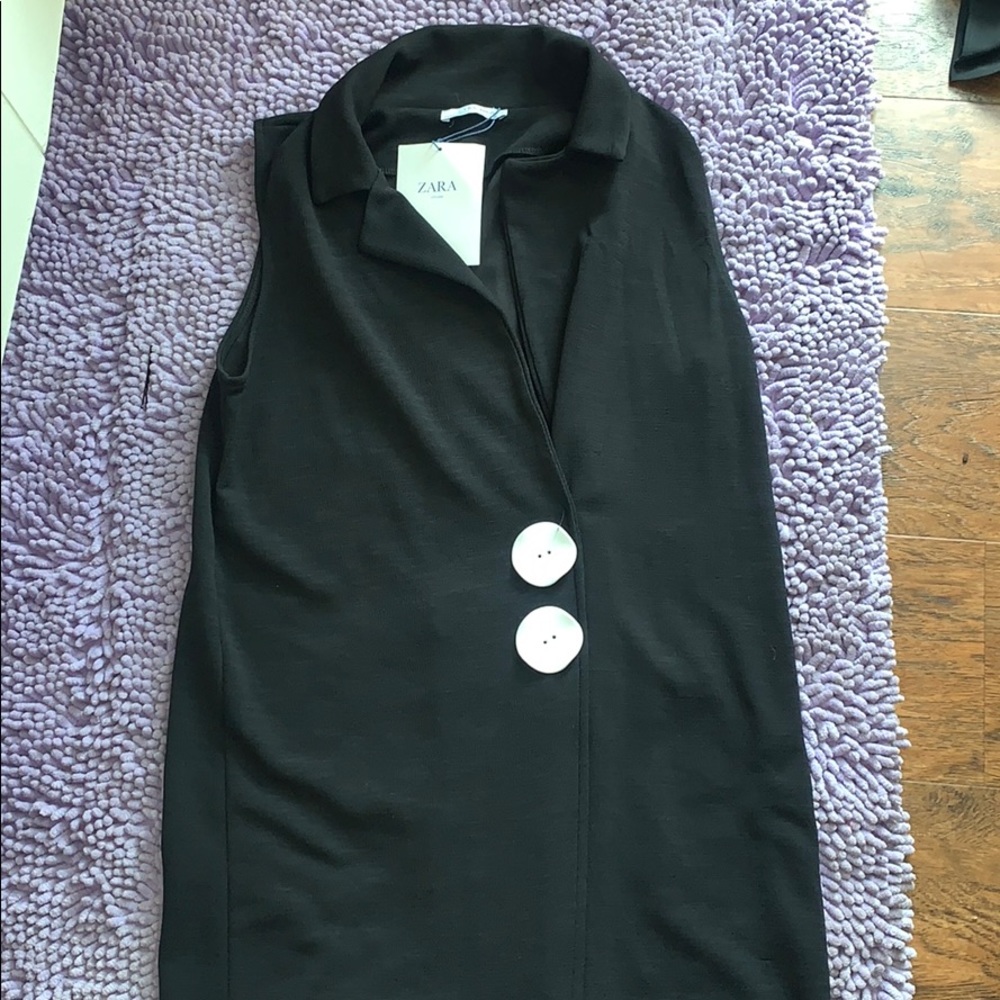 Zara sleeveless shirt dress